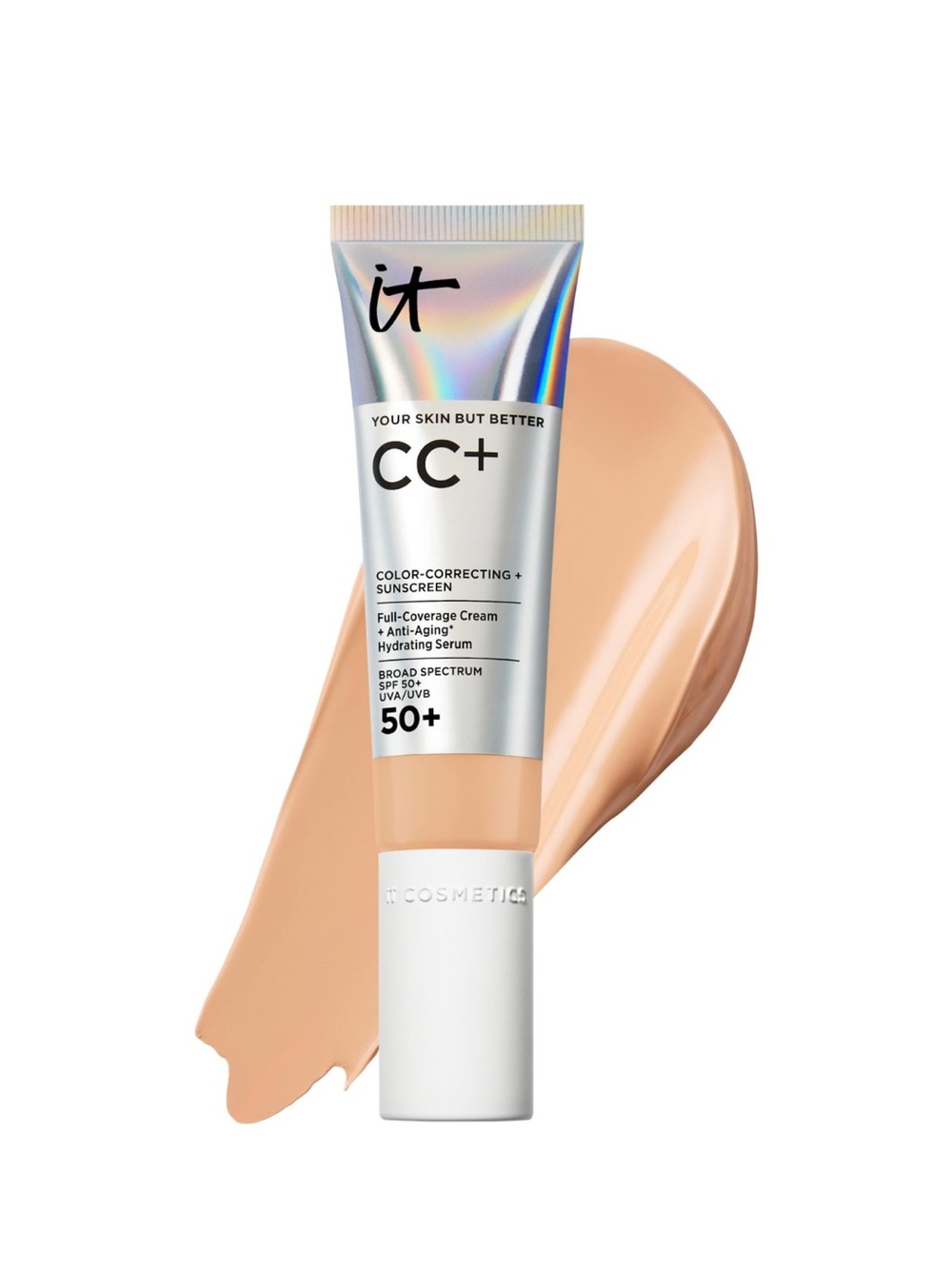 NIB | IT Cosmetics | CC+ Color-Correcting Full-Coverage Cream SPF 50+ - Light